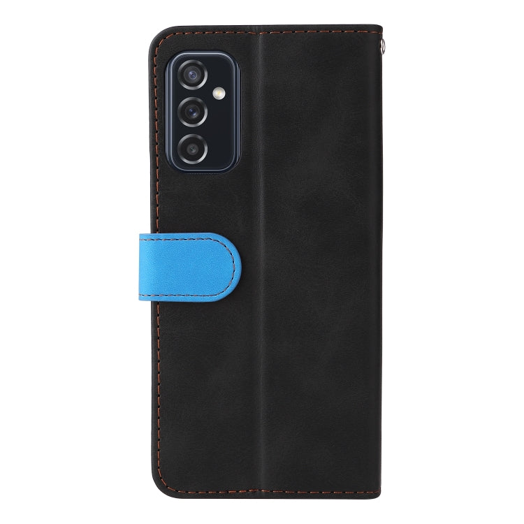 For Samsung Galaxy M52 5G Business Stitching-Color Horizontal Flip PU Leather Phone Case