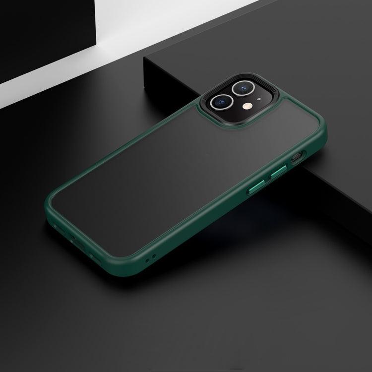 For iPhone 12 mini Frosted Back Shockproof Phone Case
