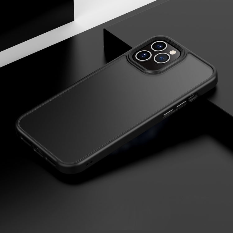 For iPhone 12 / 12 Pro Frosted Back Shockproof Phone Case