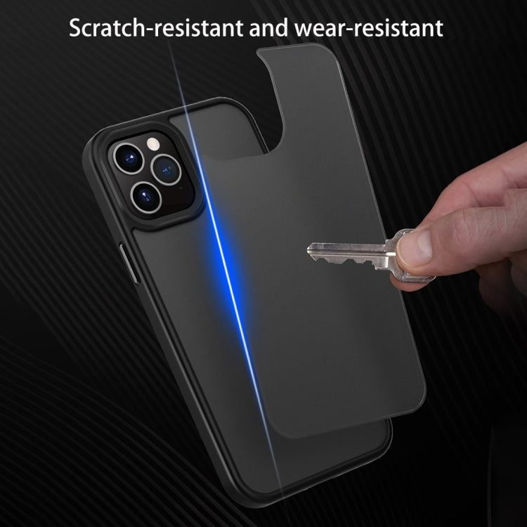 For iPhone 12 / 12 Pro Frosted Back Shockproof Phone Case