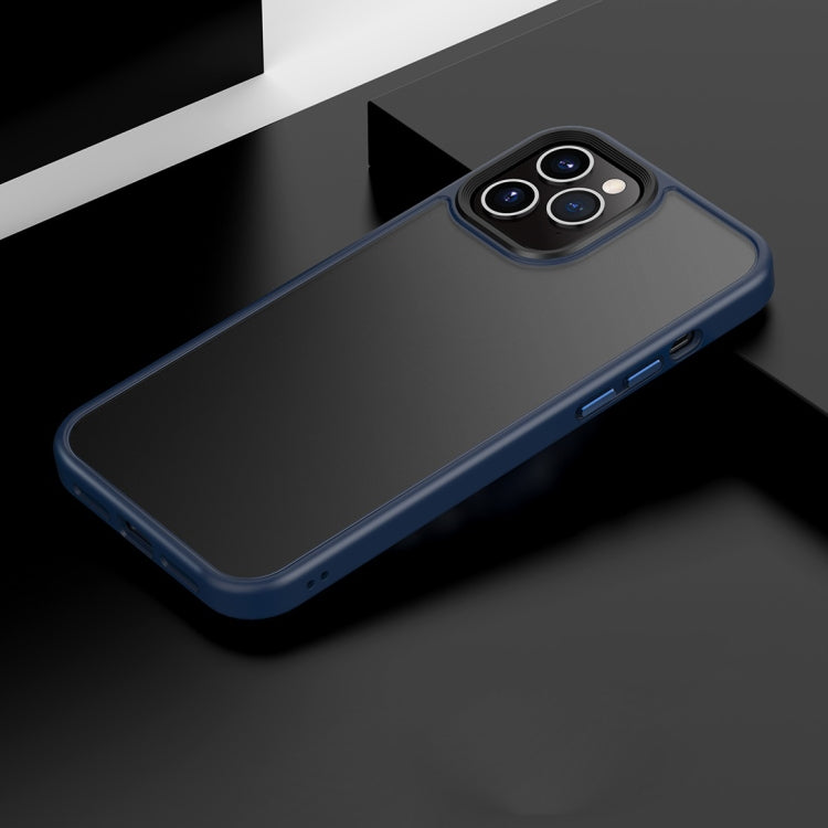 For iPhone 12 Pro Max Frosted Back Shockproof Phone Case