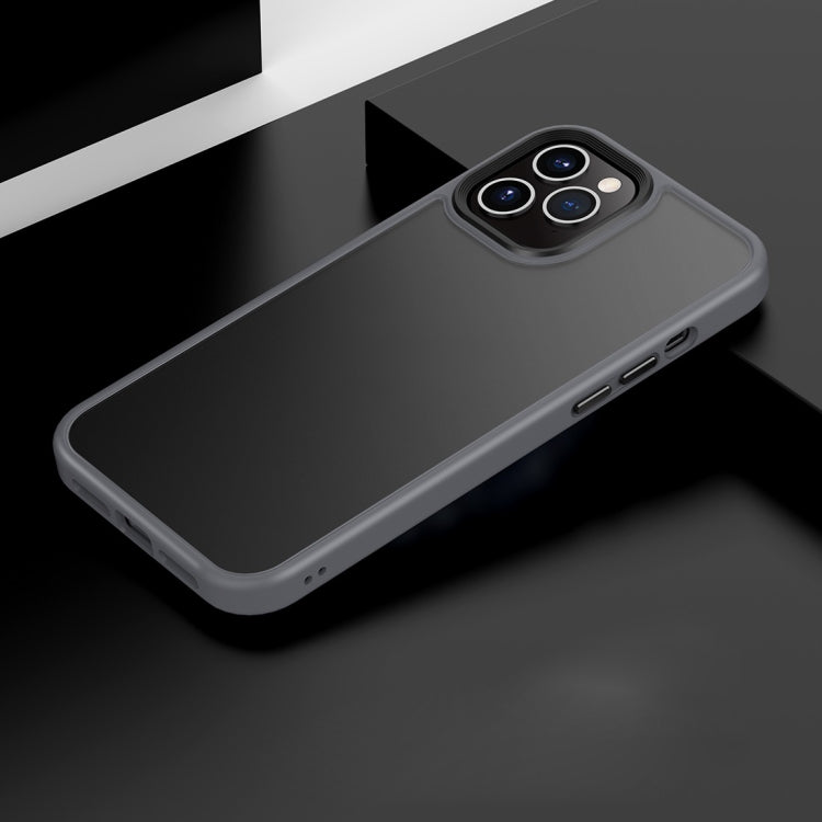For iPhone 12 Pro Max Frosted Back Shockproof Phone Case