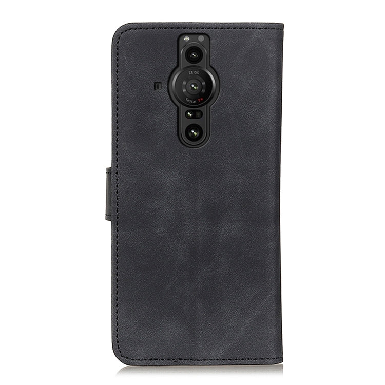 For Sony Xperia Pro-I KHAZNEH Retro Texture Horizontal Flip Leather Phone Case