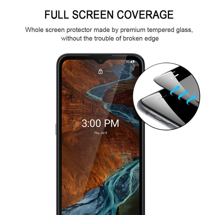 25 PCS Full Glue Cover Screen Protector Tempered Glass Film For Nokia G300