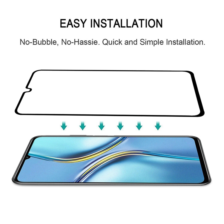 25 PCS Full Glue Cover Screen Protector Tempered Glass Film For Honor X30 Max