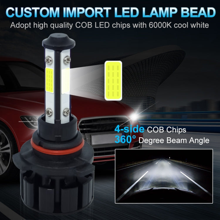 1 Pair V6 9005 DC9-36V / 22W / 2200LM / 6000K IP68 Car LED COB Lamp Beads Headlight