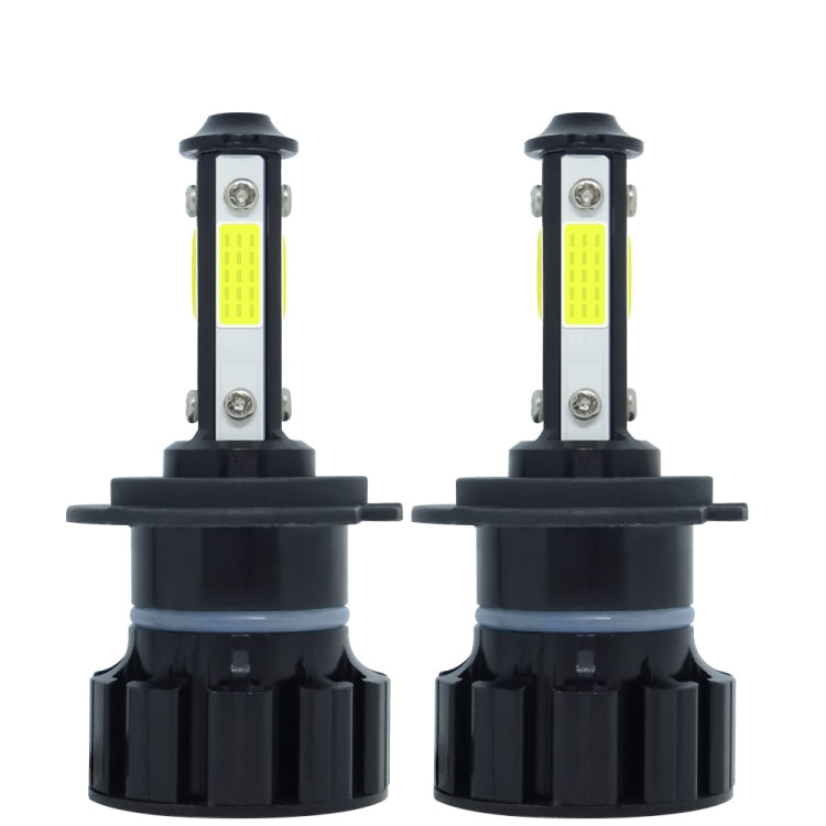 1 Pair V6 H7 DC9-36V / 22W / 2200LM / 6000K IP68 Car LED COB Lamp Beads Headlight