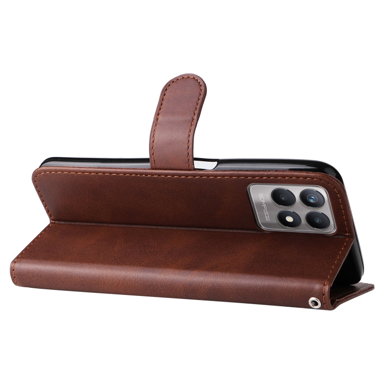 For OPPO Realme 8i Calf Texture Zipper Horizontal Flip Leather Phone Case