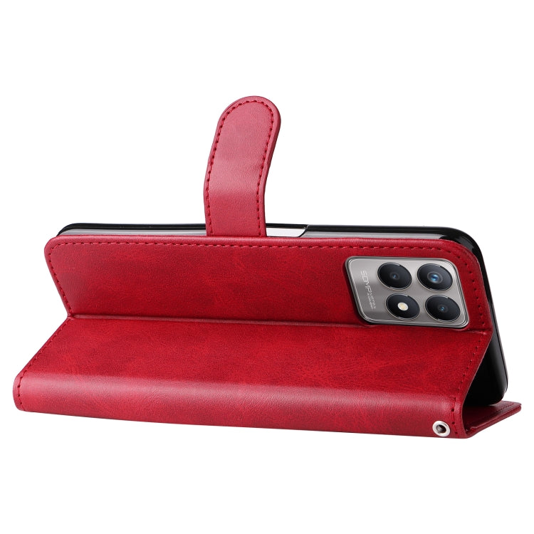 For OPPO Realme 8i Calf Texture Zipper Horizontal Flip Leather Phone Case