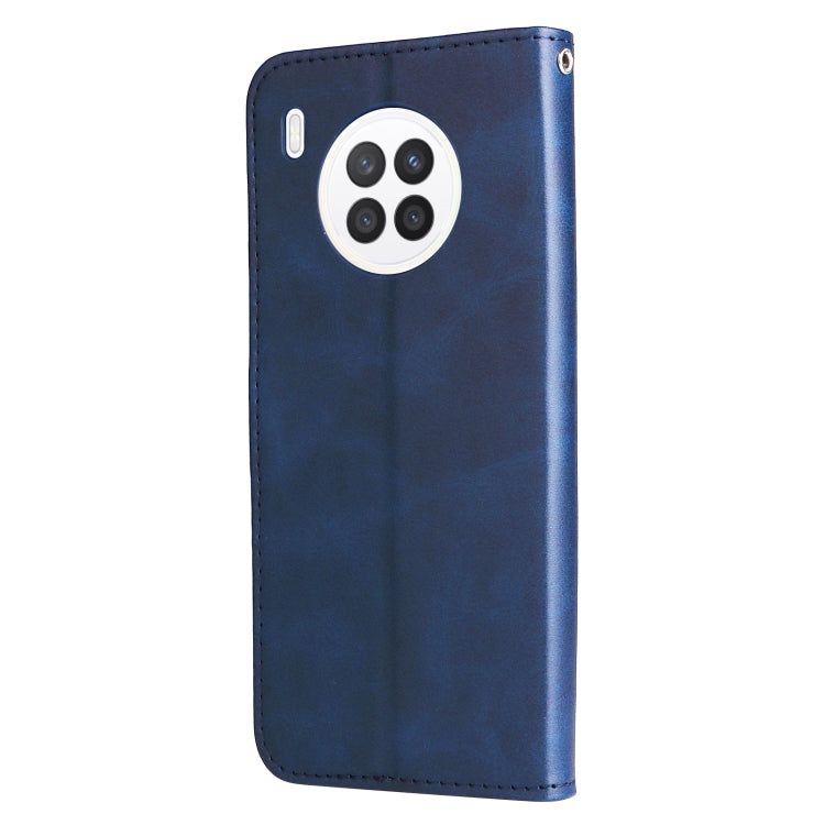 For Huawei nova 8i / Honor 50 Lite Calf Texture Zipper Horizontal Flip Leather Phone Case