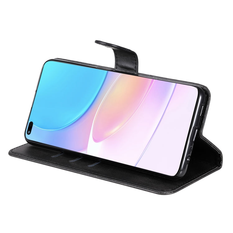 For Huawei nova 8i / Honor 50 Lite Calf Texture Zipper Horizontal Flip Leather Phone Case