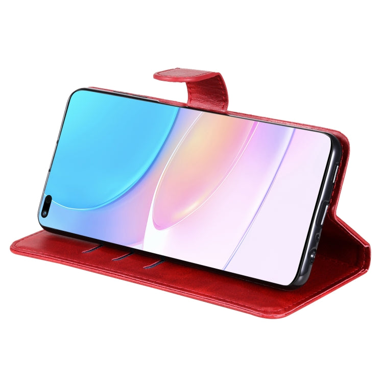 For Huawei nova 8i / Honor 50 Lite Calf Texture Zipper Horizontal Flip Leather Phone Case