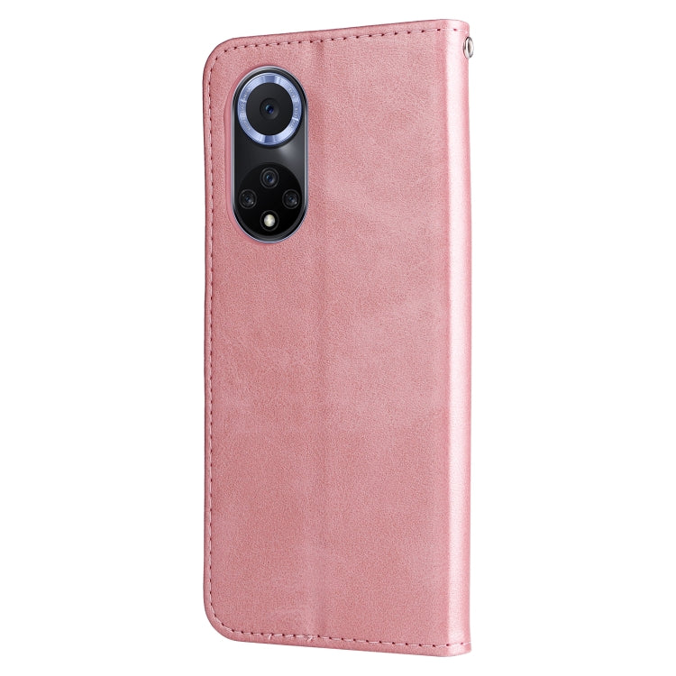 For Huawei nova 9 / Honor 50 5G Calf Texture Zipper Horizontal Flip Leather Phone Case