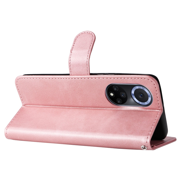 For Huawei nova 9 / Honor 50 5G Calf Texture Zipper Horizontal Flip Leather Phone Case