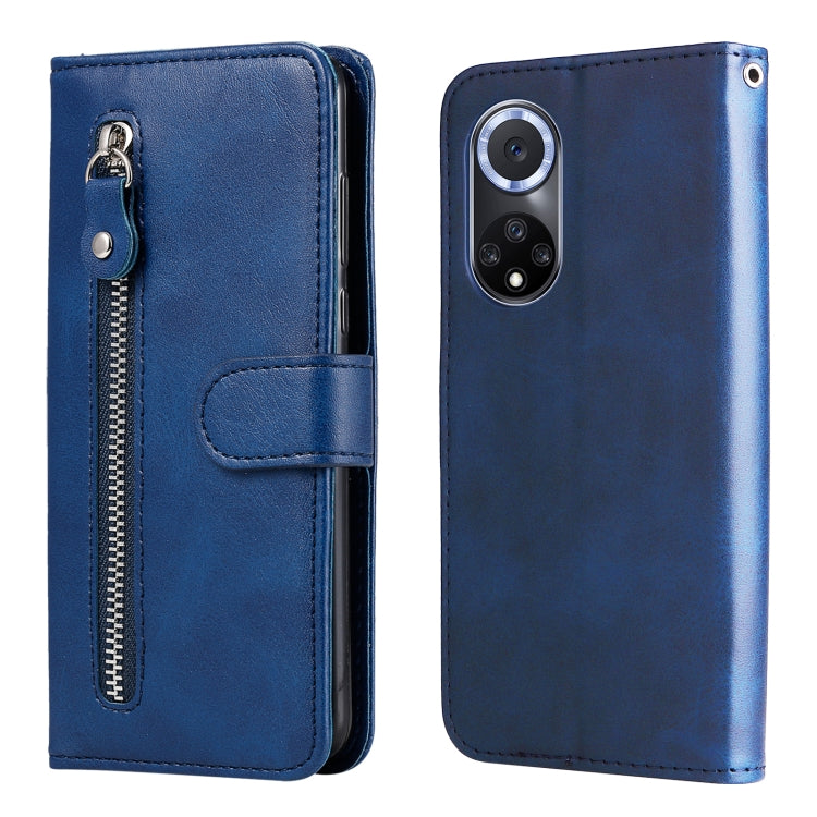 For Huawei nova 9 / Honor 50 5G Calf Texture Zipper Horizontal Flip Leather Phone Case