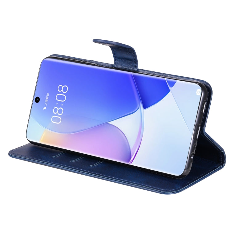 For Huawei nova 9 / Honor 50 5G Calf Texture Zipper Horizontal Flip Leather Phone Case