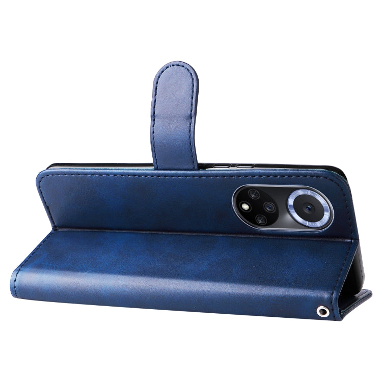 For Huawei nova 9 / Honor 50 5G Calf Texture Zipper Horizontal Flip Leather Phone Case