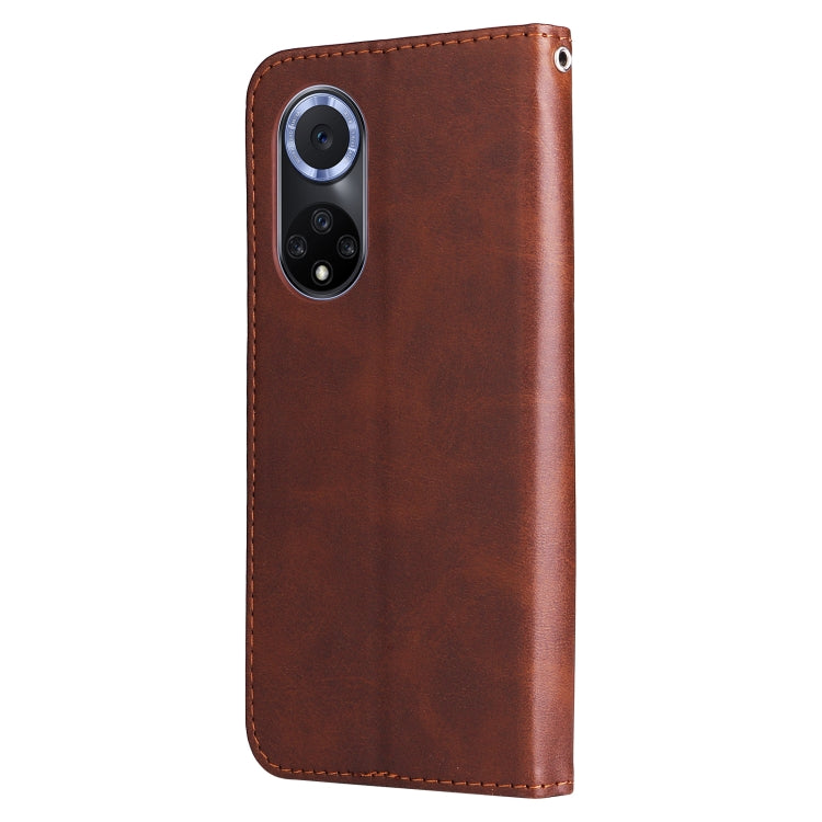 For Huawei nova 9 / Honor 50 5G Calf Texture Zipper Horizontal Flip Leather Phone Case