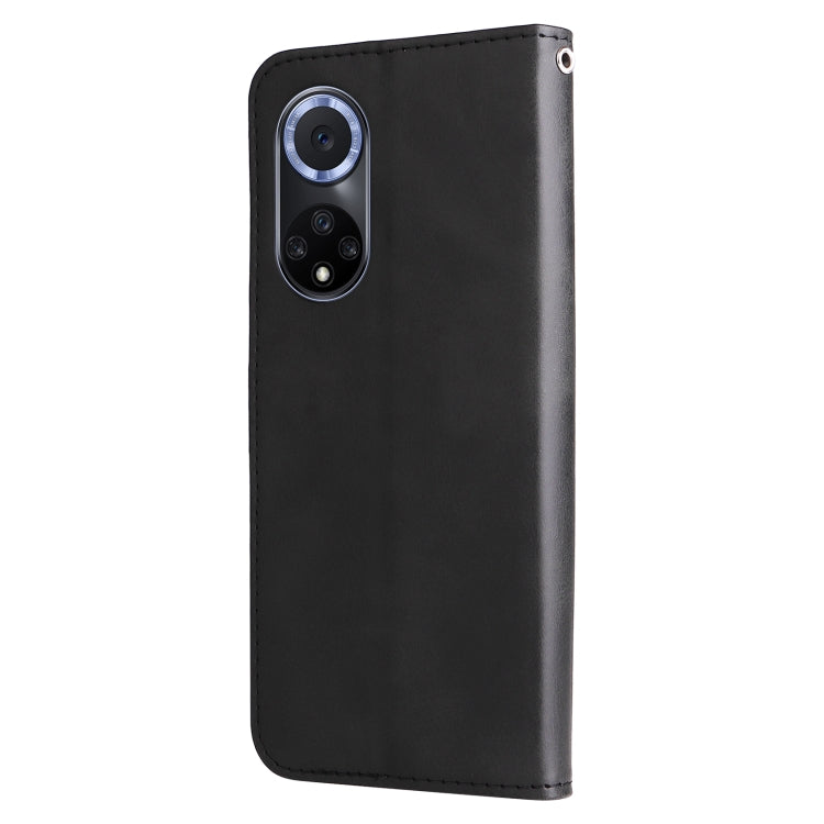For Huawei nova 9 / Honor 50 5G Calf Texture Zipper Horizontal Flip Leather Phone Case