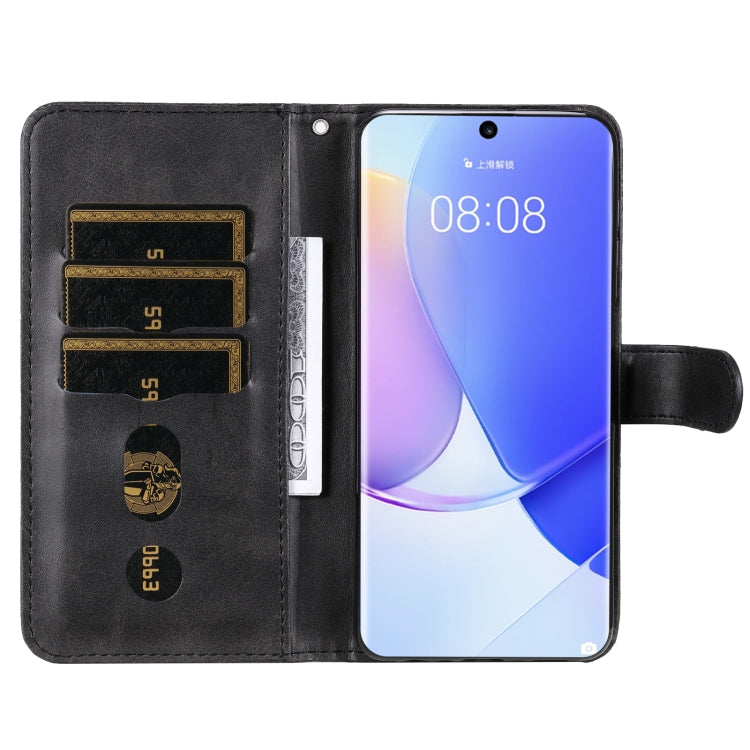 For Huawei nova 9 / Honor 50 5G Calf Texture Zipper Horizontal Flip Leather Phone Case