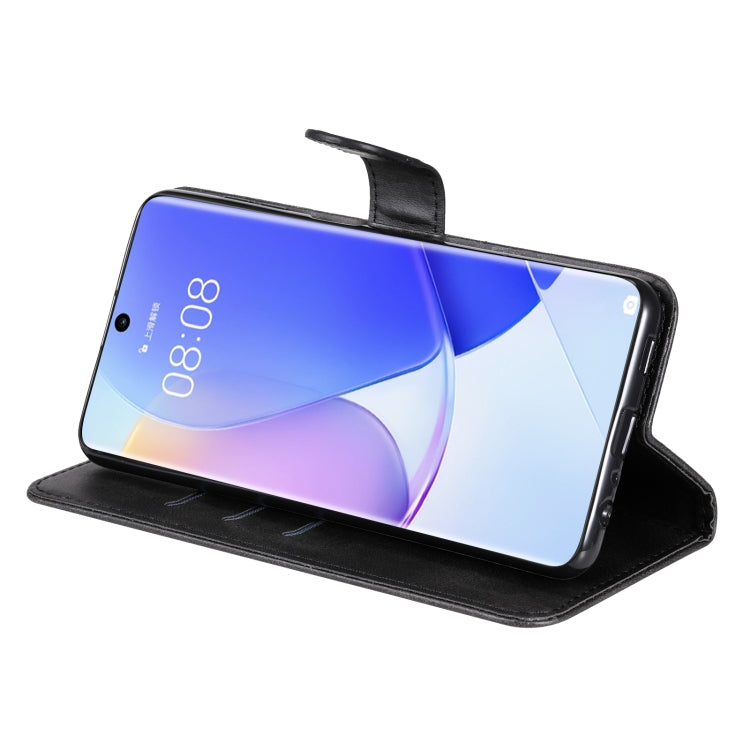 For Huawei nova 9 / Honor 50 5G Calf Texture Zipper Horizontal Flip Leather Phone Case