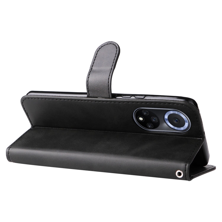 For Huawei nova 9 / Honor 50 5G Calf Texture Zipper Horizontal Flip Leather Phone Case