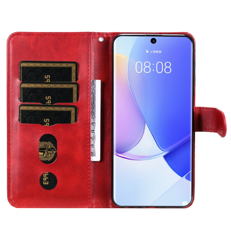 For Huawei nova 9 / Honor 50 5G Calf Texture Zipper Horizontal Flip Leather Phone Case