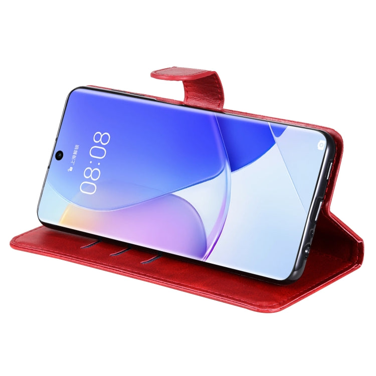 For Huawei nova 9 / Honor 50 5G Calf Texture Zipper Horizontal Flip Leather Phone Case