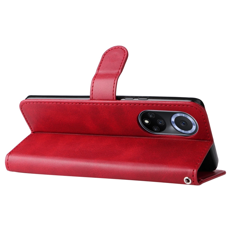 For Huawei nova 9 / Honor 50 5G Calf Texture Zipper Horizontal Flip Leather Phone Case