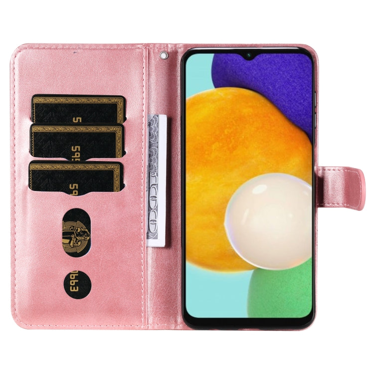 For Samsung Galaxy A13 5G Calf Texture Zipper Horizontal Flip Leather Phone Case