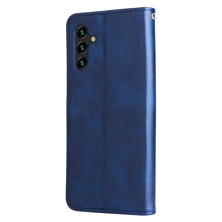 For Samsung Galaxy A13 5G Calf Texture Zipper Horizontal Flip Leather Phone Case
