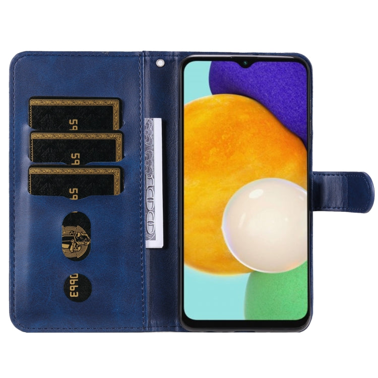For Samsung Galaxy A13 5G Calf Texture Zipper Horizontal Flip Leather Phone Case