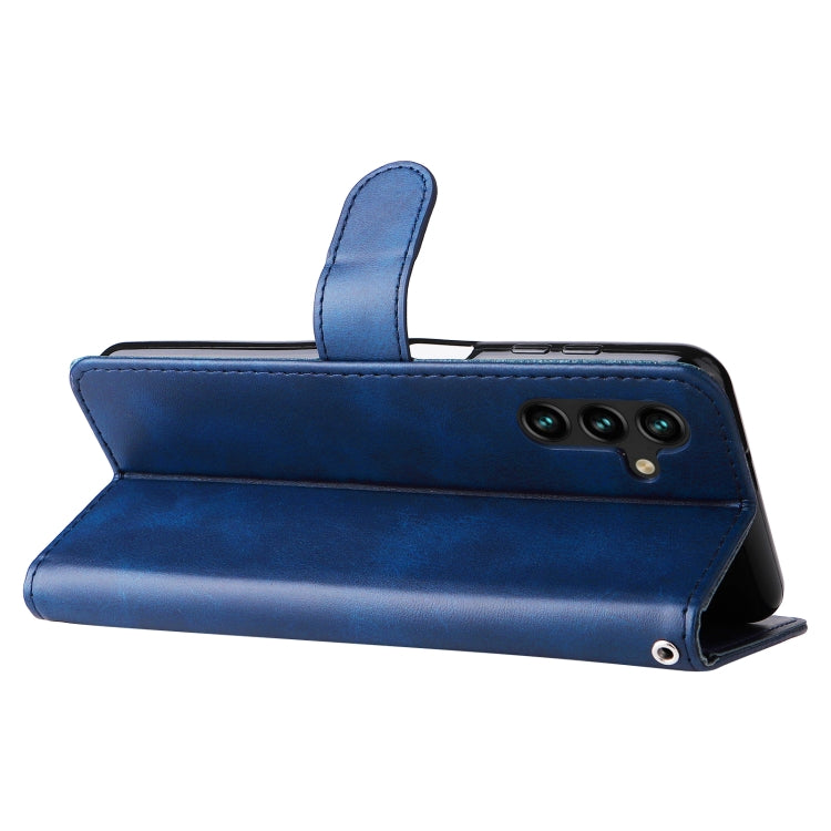 For Samsung Galaxy A13 5G Calf Texture Zipper Horizontal Flip Leather Phone Case