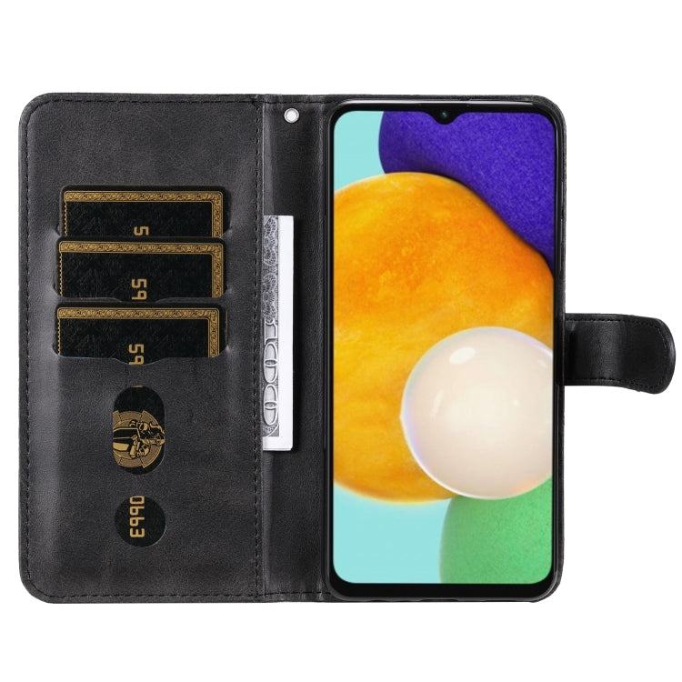 For Samsung Galaxy A13 5G Calf Texture Zipper Horizontal Flip Leather Phone Case