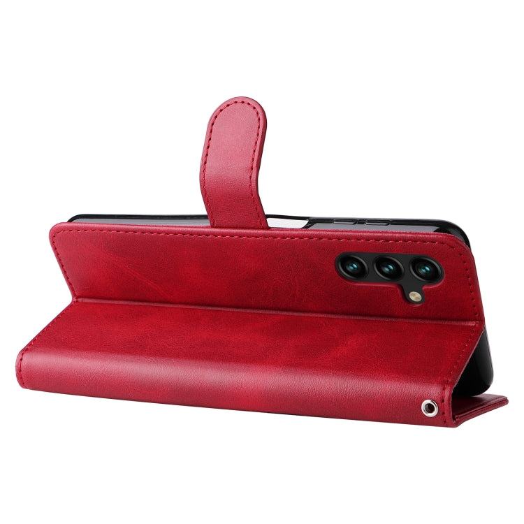 For Samsung Galaxy A13 5G Calf Texture Zipper Horizontal Flip Leather Phone Case