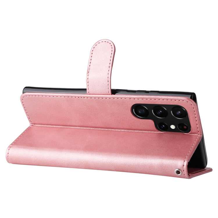 For Samsung Galaxy S22 Ultra 5G Calf Texture Zipper Horizontal Flip Leather Phone Case
