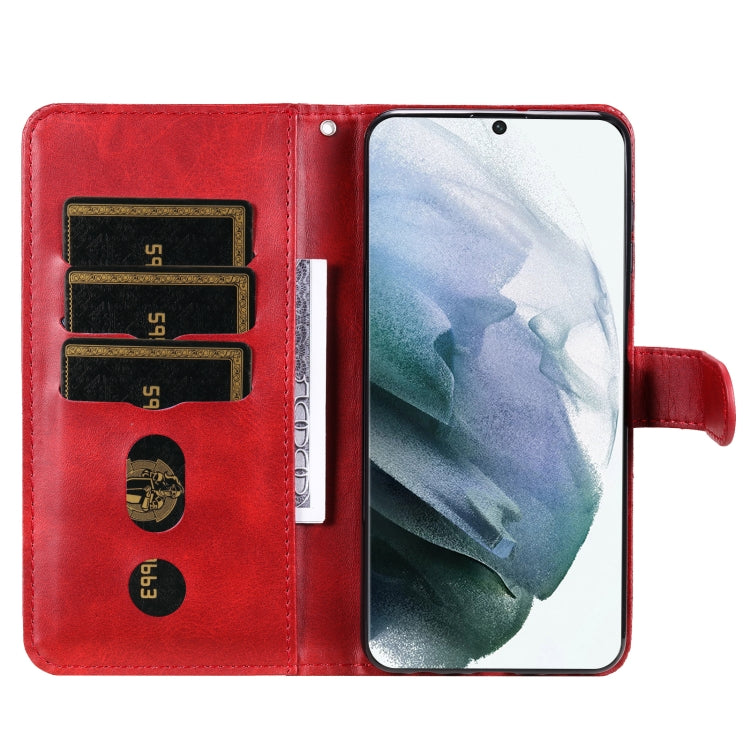 For Samsung Galaxy S22 Ultra 5G Calf Texture Zipper Horizontal Flip Leather Phone Case
