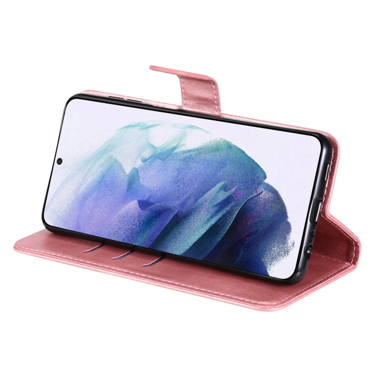 For Samsung Galaxy S22+ 5G Calf Texture Zipper Horizontal Flip Leather Phone Case