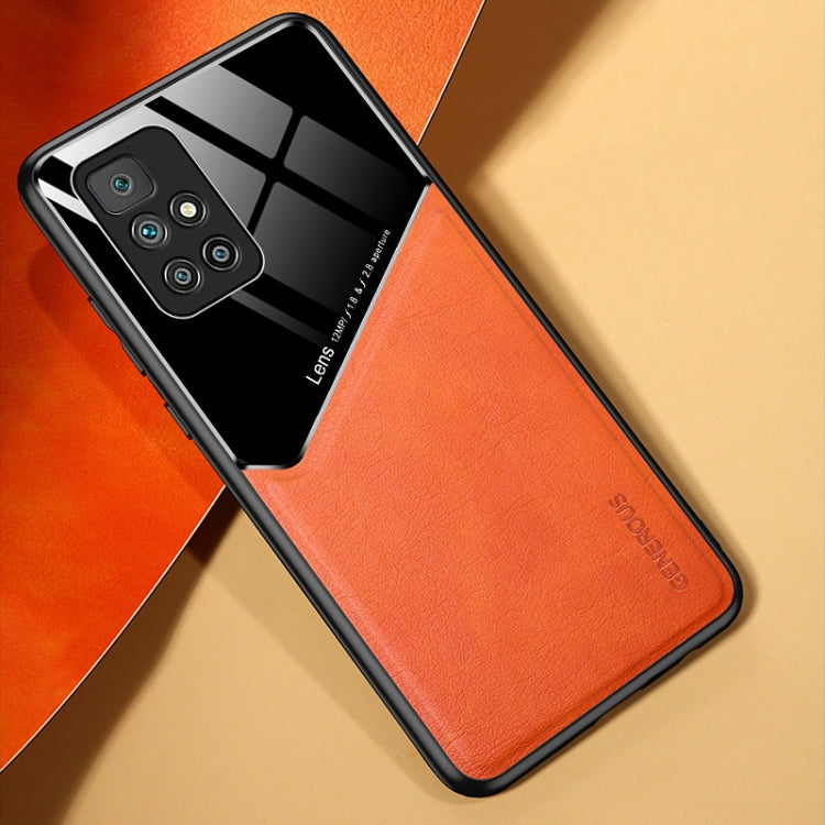 For Xiaomi Redmi Note 11 All-inclusive Leather + Organic Glass Protective Case with Metal Iron Sheet