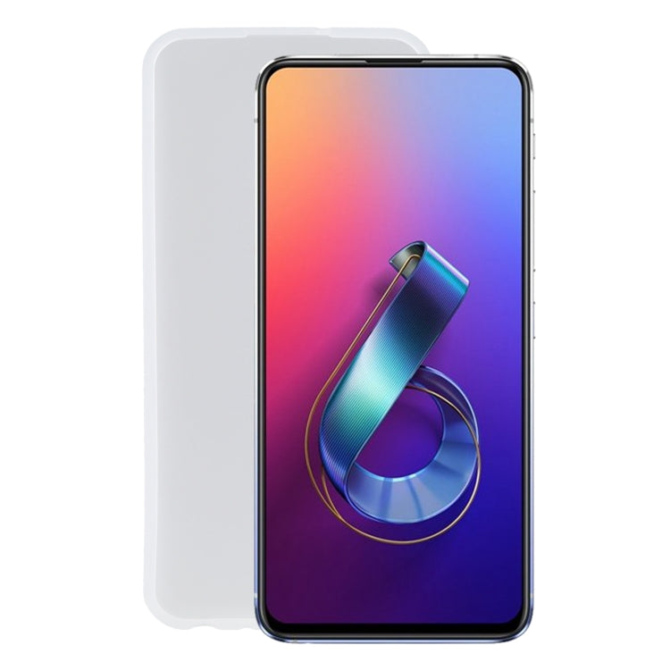 TPU Phone Case For Asus Zenfone 6 ZS630KL(Transparent White)