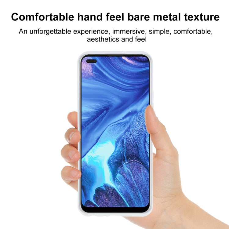 TPU Phone Case For OPPO Reno4(Transparent White)