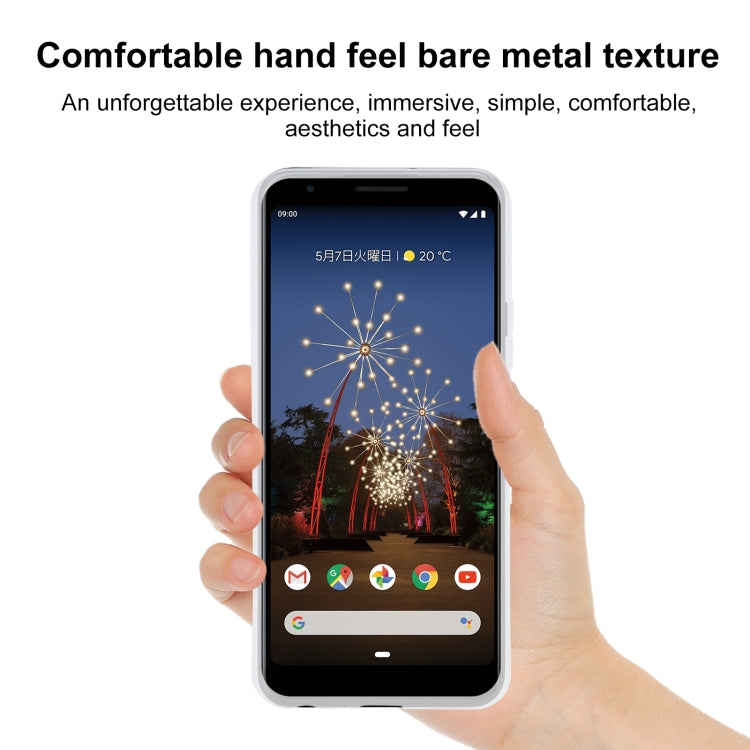 TPU Phone Case For Google Pixel 3a(Transparent White)
