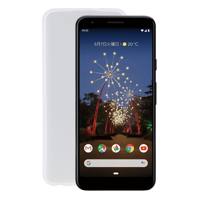 TPU Phone Case For Google Pixel 3a XL(Transparent White)