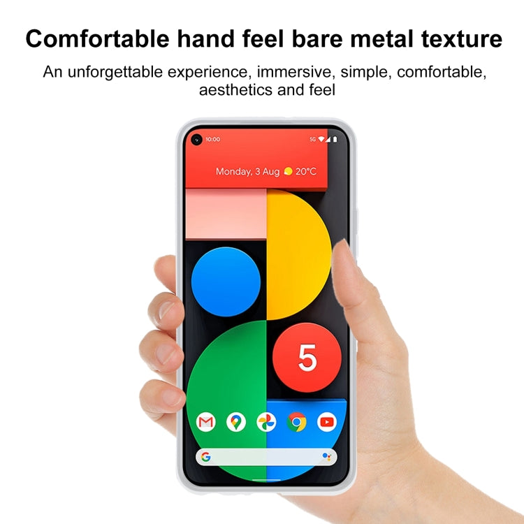 TPU Phone Case For Google Pixel 5 XL(Transparent White)