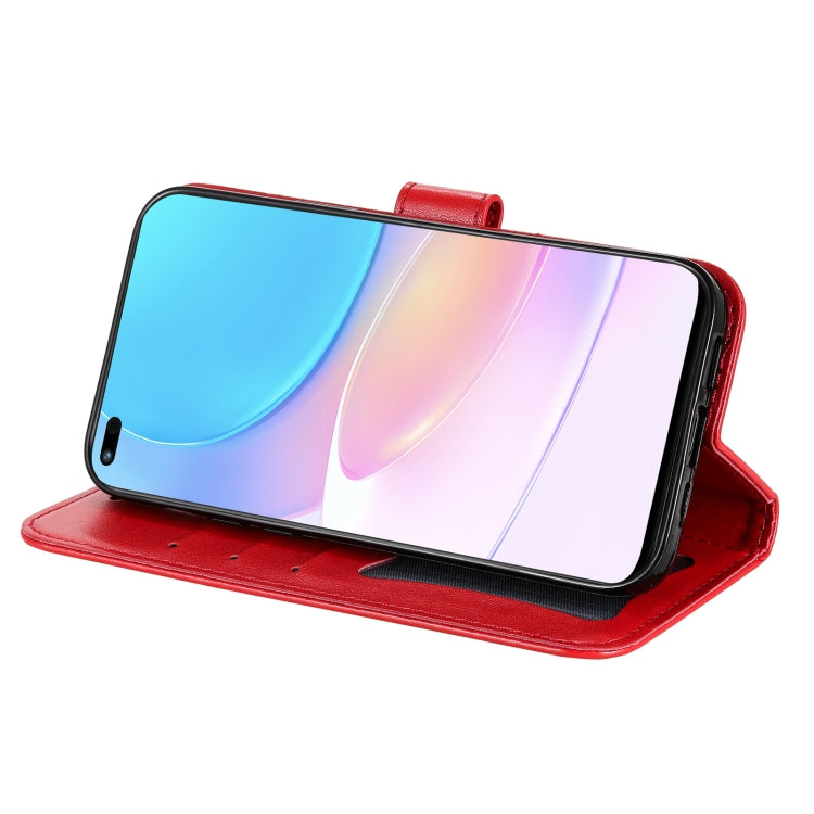 For Huawei nova 8i / Honor 50 Lite 7-petal Flowers Embossed Flip Leather Phone Case with Holder & Card Slots
