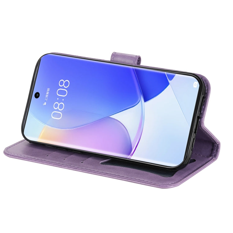 For Huawei nova 9 / Honor 50 7-petal Flowers Embossed Flip Leather Phone Case with Holder & Card Slots