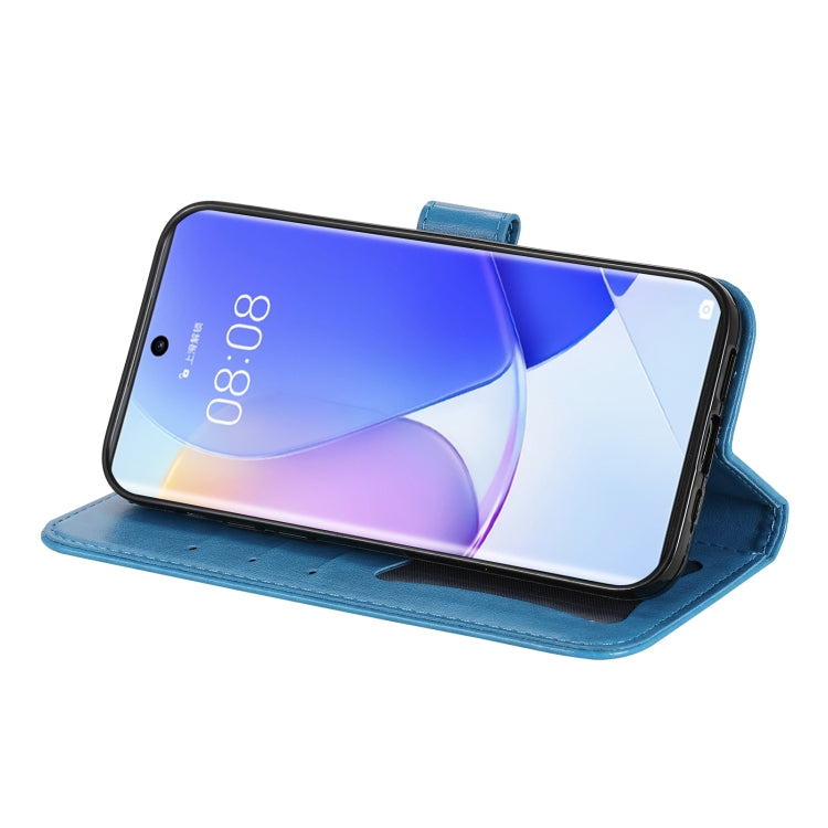 For Huawei nova 9 / Honor 50 7-petal Flowers Embossed Flip Leather Phone Case with Holder & Card Slots