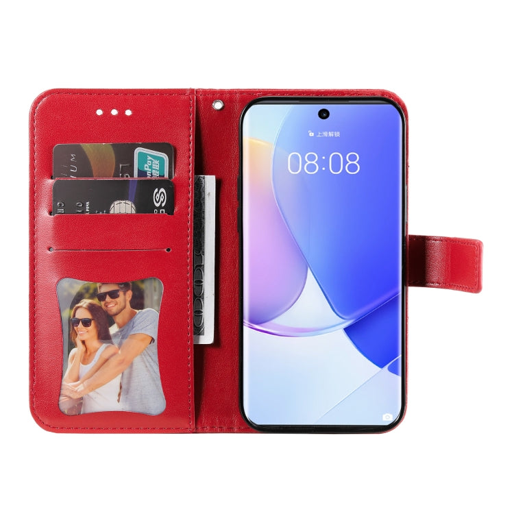For Huawei nova 9 / Honor 50 7-petal Flowers Embossed Flip Leather Phone Case with Holder & Card Slots