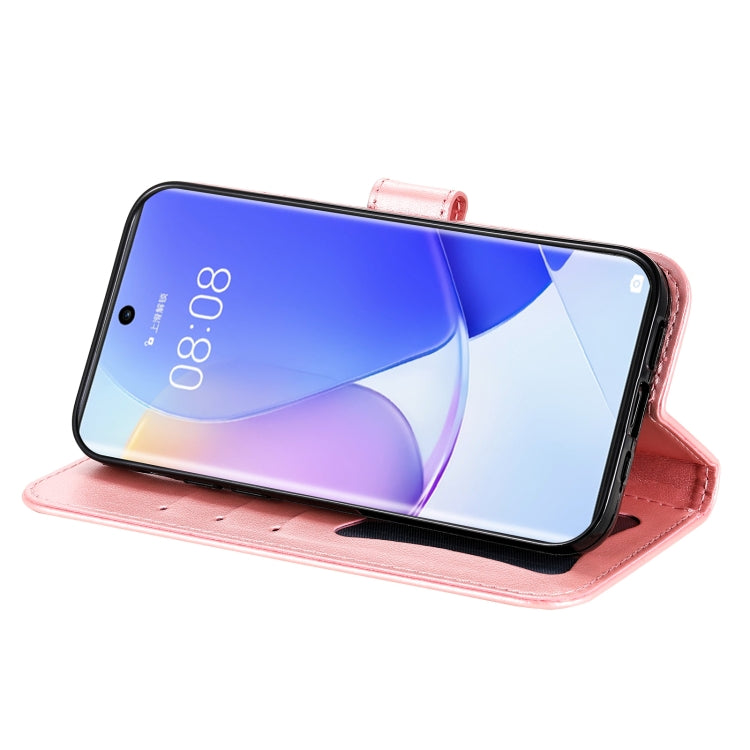 For Huawei nova 9 / Honor 50 7-petal Flowers Embossed Flip Leather Phone Case with Holder & Card Slots