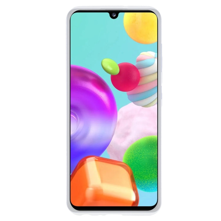 TPU Phone Case For Samsung Galaxy A41(Transparent White)